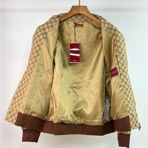 Gucci Beige and Brown Jacket